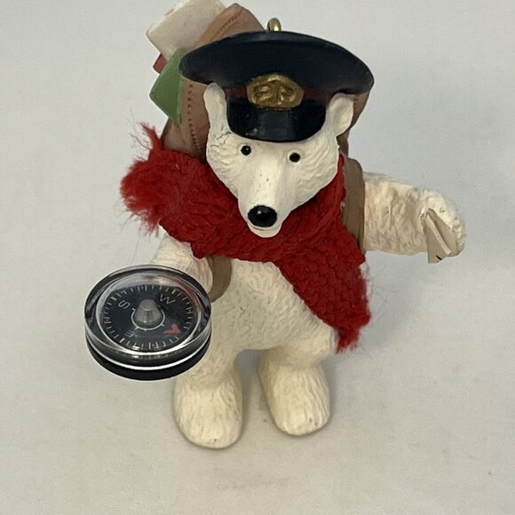 3 Vintage Hallmark Bear Themed Ornaments Trinket Box Polar Bear Mom And Dad - Picture 5 of 16